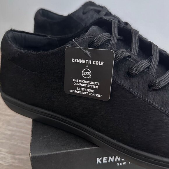 KENNETH COLE KAM BLACK PONY HAIR SNEAKERS - Picture 6 of 7